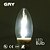 Недорогие Лампы-GMY® 1шт LED лампы в форме свечи ≥380 lm E12 C35 8 Светодиодные бусины COB Декоративная Тёплый белый Холодный белый 110-130 V / 1 шт. / Сертификат UL