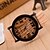 voordelige Trendy Horloge-Dames Polshorloge Kwarts Leer Bruin / Kaki Vrijetijdshorloge Analoog Dames Vintage Modieus Hout - # 1 2 # # 3 Een jaar Levensduur Batterij / Tianqiu 377