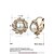 cheap Earrings-Women&#039;s Hoop Earrings - Flower Classic Gold / Silver For Party