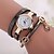 cheap Bracelet Watches-Fashion Casual Long Leather Strap watches Women Popular Jewelry Ethnic Style Surround Wrist Quartz Watch Clock 4 Colors Cool Watches Unique Watches