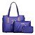 cheap Bag Sets-Women&#039;s Bags PU(Polyurethane) Tote / Shoulder Messenger Bag 3 Pcs Purse Set for Shopping / Casual / Formal Wine / White / Black / Purple / Fuchsia / Bag Sets