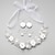 cheap Jewelry Sets-White Crystal Earrings Jewelry White For Party Wedding Special Occasion Anniversary Birthday Engagement / Valentine