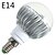 رخيصةأون مصابيح كهربائية-YWXLIGHT® مصابيح كروية LED 540 lm E14 B22 E26 / E27 G60 1 الخرز LED طاقة عالية LED تخفيت جهاز تحكم RGB 85-265 V / قطعة / بنفايات / CE