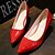 Недорогие Женская обувь на каблуках-Для женщин Дерматин Весна Лето Осень Для праздника На шпильке Черный Серый Красный 4,5 - 7 см