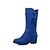 cheap Women&#039;s Boots-Women&#039;s Shoes Fleece Fall / Winter Flat Heel 20.32-25.4 cm / Mid-Calf Boots Appliques Red / Green / Blue