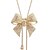 preiswerte Halsketten-Damen Anhänger Halskette Schleife Luxus Elegant Diamantimitate Aleación Gold Modische Halsketten Schmuck Für