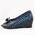 cheap Women&#039;s Heels-Women&#039;s Shoes Leather Summer Wedge Heel Hollow-out For Casual Black Beige Yellow