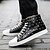 cheap Men&#039;s Sneakers-Men&#039;s Shoes Office &amp; Career / Athletic / Casual Canvas / Fashion Sneakers Black / White