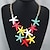 cheap Necklaces-Women&#039;s Statement Necklace Starfish Ladies Fashion European Alloy Screen Color Necklace Jewelry For