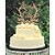 cheap Cake Toppers-Cake Topper Floral Theme Fairytale Theme Classic Couple Hearts Card Paper Wedding Anniversary Bridal Shower With Poly Bag