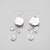 cheap Earrings-White Crystal Flower Regular Classic Earrings Jewelry White For Party