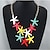 cheap Necklaces-Women&#039;s Statement Necklace Starfish Ladies Fashion European Alloy Screen Color Necklace Jewelry For