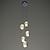 preiswerte Cluster-Design-Pendelleuchte 5-Licht 10 (4 “) Kristall LED Pendelleuchte Metall Cluster Chrom moderne zeitgenössische 90-240V