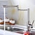 voordelige Opvouwbaar-keukenkraan, moderne stijl roestvrij staal enkel handvat een gat nikkel geborsteld potvuller badrand gemonteerde retro keukenkranen met warm en koud water