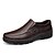 cheap Men&#039;s Slip-ons &amp; Loafers-Men&#039;s Shoes Leather Spring / Summer / Fall Comfort Loafers &amp; Slip-Ons Black / Brown / Leather Shoes