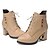 baratos Botas de mulher-FemininoBotas da Moda / Conforto-Salto Grosso-Preto / Branco / Amêndoa-Courino-Casamento / Ar-Livre / Social / Casual