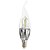 abordables Ampoules électriques-E14 Ampoules Bougies LED C35 20 SMD 3528 440 lm Blanc Chaud Décorative AC 100-240 V 5 pièces
