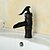 cheap Bathroom Sink Faucets-Bathroom Sink Faucet - Waterfall Oil-rubbed Bronze Widespread One Hole / Single Handle One HoleBath Taps