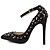 cheap Women&#039;s Heels-Women&#039;s Shoes Synthetic Stiletto Heel Pointed Toe Heels Dress Black/Gold