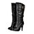 Χαμηλού Κόστους Γυναικείες Μπότες-Γυναικεία Τακούνι Στιλέτο Φερμουάρ Δερματίνη 25.4-30.48 cm / Μπότες στη Μέση της Γάμπας Φθινόπωρο / Χειμώνας Μαύρο / Καφέ / Λευκό