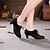 baratos Sapatos Para Dança de Salão &amp; Dança Moderna-Mulheres Sapatos de Dança Moderna Dança de Salão Interior Espetáculo Ensaio / Prática Salto Cadarço Salto Cubano Com Cadarço Amarelo Fúcsia / Profissional