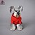 cheap Dog Clothes-Dog Clothes/Jumpsuit Red Blue Gray Dog Clothes Winter Spring/Fall Color Block Casual/Daily