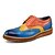 olcso Férfi fűzős bőrcipők-Férfi cipő Bőr Tavasz / Ősz / Tél Mokaszin / Bullock cipő Félcipők Fekete / Kék / Esküvő