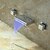 abordables Robinetteries de lavabo-répandues mélangeurs deux trous dans une salle de bains chrome robinet évier