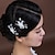 tanie Nakrycie Głowy Weselne-Kobiety Kryształ Pearl imitacja Szyfon Winieta-Ślub Piękny Spinka do włosów 2 elementy