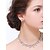 Χαμηλού Κόστους Σετ Κοσμημάτων-γυναικεία ασημένια κράμα rhinestone κυβικά κοσμήματα ζιρκονίας που κομψό στυλ