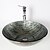cheap Vessel Sinks-Bathroom Sink / Bathroom Faucet / Bathroom Mounting Ring Antique - Tempered Glass Round Vessel Sink