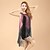 cheap Latin Dancewear-Latin Dance Dresses Women&#039;s Performance Polyester / Lycra Tassel Sleeveless High Dress