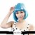 abordables Perruques de déguisement-Perruque Synthétique Droit Droite Bob Coupe Carré Perruque Bleu clair Cheveux Synthétiques Femme Bleu Neitsi