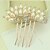 cheap Hair Accessories-Side Combs Hair Accessories Pearl / Alloy Wigs Accessories Women&#039;s 1pcs pcs 11-20cm cm Dailywear Traditional / Classic Lovely / Blonde