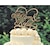 זול קישוטים לעוגה-קישוטים לעוגה מותאם אישית זוג קלסי / לבבות נייר כרטיס חתונה / יום שנה / מסיבה לכלה צהוב נושא פרחוני / נושא אגדות 1 תיק פולי