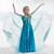 abordables Robes de fête-Robe Fille Enfants Petit Mosaïque Bleu Acrylique Coton Manches Longues Longue Dentelle Robes Mince