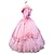 baratos Vestidos Lolita-Queen Victoria Gótica Lolita Rococó Barroco Vestidos Mulheres Para Meninas Renda Cetim Japanês Fantasias de Cosplay Tamanhos Grandes Personalizado Rosa claro De Baile Sólido Poeta Manga Longa