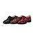 cheap Women&#039;s Oxfords-Women&#039;s Spring / Summer / Fall Low Heel Comfort Casual Dress Lace-up Leatherette Black / Red / Brown