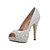 cheap Women&#039;s Heels-Women&#039;s Spring Summer Fall Platform Satin Wedding Dress Party &amp; Evening Stiletto Heel Platform Crystal Beading White