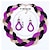 cheap Jewelry Sets-Jewelry Set Hoop Earrings Braided Twisted Chinese Knot Ladies Work Bohemian Casual Fashion Vintage Earrings Jewelry Purple For Party Special Occasion Anniversary Birthday Gift 1 set