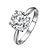 cheap Rings-Ring Women&#039;s Cubic Zirconia Alloy Alloy 8 Silver Elegant Style