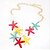 cheap Necklaces-Women&#039;s Statement Necklace Starfish Ladies Fashion European Alloy Screen Color Necklace Jewelry For