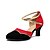 رخيصةأون أحذية رقص القاعات &amp; أحذية الرقص الحديث-نساء عصري متدفق صندل تمرين مبتدأ متخصص داخلي خارجي أداء مشبك كعب متوسط تان أحمر 5 - 6.8 سم غير مخصص