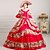 cheap Lolita Dresses-Gothic Lolita Dress Steampunk® Rococo Lace Satin Women&#039;s Dress Cosplay Long Sleeves Long Length