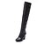 abordables Bottes Femme-Femme Bottes genou Talon Bottier Similicuir &gt;50.8 cm / Cuissarde Automne / Hiver Noir / Blanche