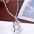 cheap Necklaces-Women&#039;s Crystal Pendant Sterling Silver Crystal Dolphin Animal Fashion Silver Necklace Jewelry For Daily Casual Sports