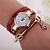 cheap Bracelet Watches-Fashion Casual Long Leather Strap watches Women Popular Jewelry Ethnic Style Surround Wrist Quartz Watch Clock 4 Colors Cool Watches Unique Watches