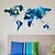 preiswerte Wand-Sticker-Planet Weltkarte Wandaufkleber Kunst-Abziehbilder