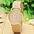 cheap Fashion Watches-Women&#039;s Fashion Watch Quartz Quilted PU Leather Hot Sale Analog Charm - Camel White Black