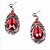 cheap Jewelry Sets-Jewelry Set Pear Cut Statement Ladies Work Fashion Vintage European Earrings Jewelry Red / Silver For Wedding Party Special Occasion Anniversary Birthday Gift 1 set